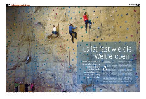 24. Januar 2012 Klettern mit der Coopzeitung - Kletterhalle Haslital