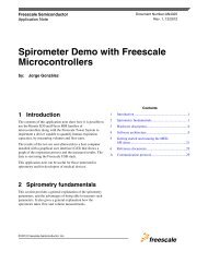 Spirometer Demo with Freescale Microcontrollers