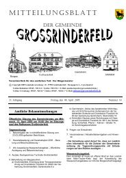 Mitteilungsblatt - Großrinderfeld