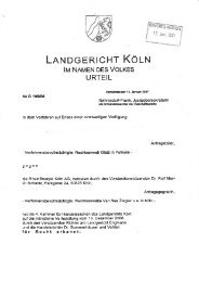 Download Urteil Landgericht Köln vom 11. Januar 2007 - Az