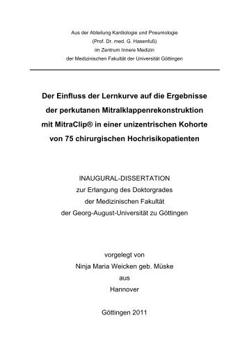 Öffnen - eDiss - Georg-August-Universität Göttingen