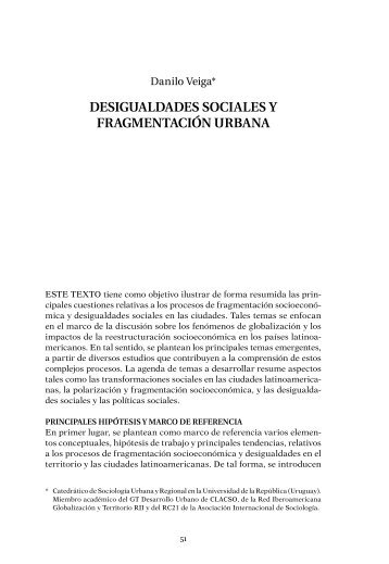 desigualdades sociales y fragmentación urbana - Clacso