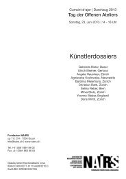 Künstlerdossiers - Nairs