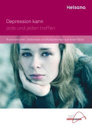 Depression kann jede und jeden treffen (PDF) - Helsana