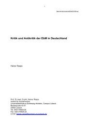 Kritik und Antikritik der EbM in Deutschland - Deutsches Netzwerk ...