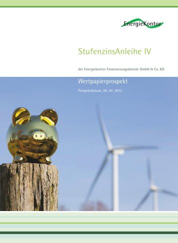 Prospekt StufenzinsAnleihe IV - Energiekontor