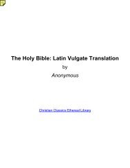 The Holy Bible: Latin Vulgate Translation - Abiblecommentary.com