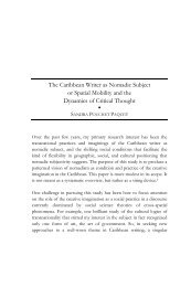 The Caribbean Writer as Nomadic Subject or Spatial Mobility and ...