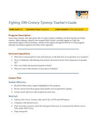 Fighting 20th Century Tyranny - Discovery Education Classroom ...