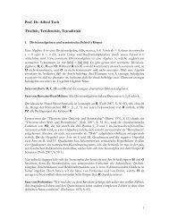 Prof. Dr. Alfred Toth Trialität, Teridentität, Tetradizität - mathematical ...