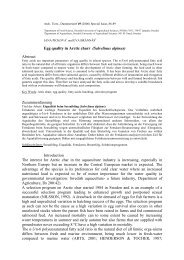 Egg quality in Arctic charr (Salvelinus alpinus)