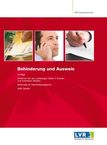 Behinderung und Ausweis - Landschaftsverband Rheinland