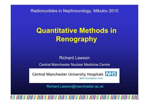 Quantitative Methods in Renography - Nucleus