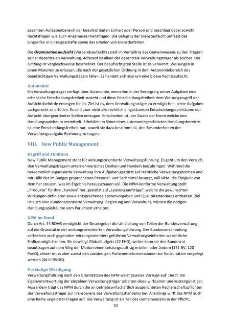 Zusammenfassung Verwaltungstrecht FS 2013 - Studentische ...