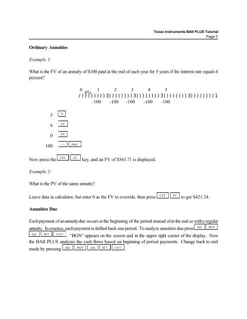 Texas Instruments BAII PLUS Tutorial