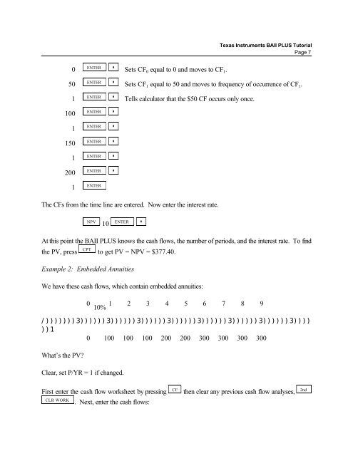 Texas Instruments BAII PLUS Tutorial