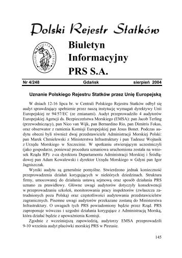 Nr 4/248 Gdańsk sierpień 2004 - PRS