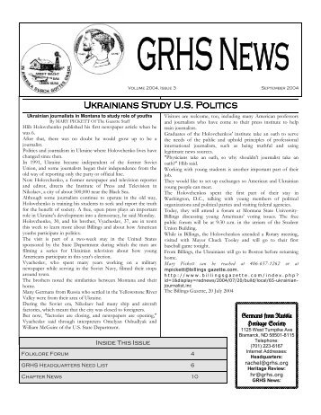 September 2004 GRHS News_original - GRHS Home Page