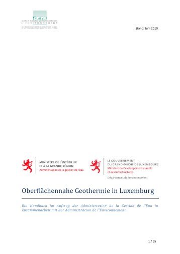 Oberflächennahe Geothermie in Luxemburg - Administration de la ...