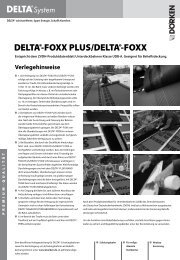 Verlegehinweise und Ausschreibungstexte DELTA®-FOXX PLUS ...