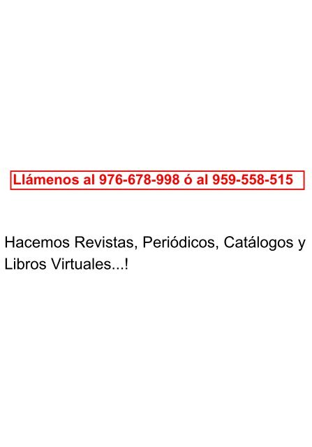 Hacemos Revistas, Periodicos, Catalogos y Libros Virtuales...!