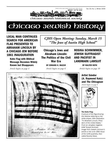 Read this issue - The Chicago Jewish Historical Society