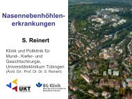 S. Reinert Nasennebenhöhlen- erkrankungen