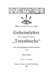 Geheimlehre „Totenbuchs“ - Parzifal eV