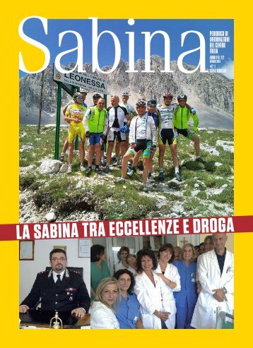 LA SABINA TRA ECCELLENZE E DROGA