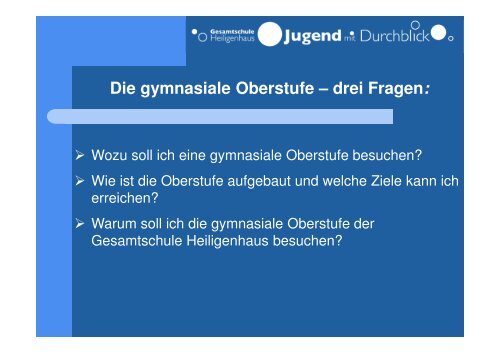 Die gymnasiale Oberstufe – Ziele, Aufbau und Besonderheiten