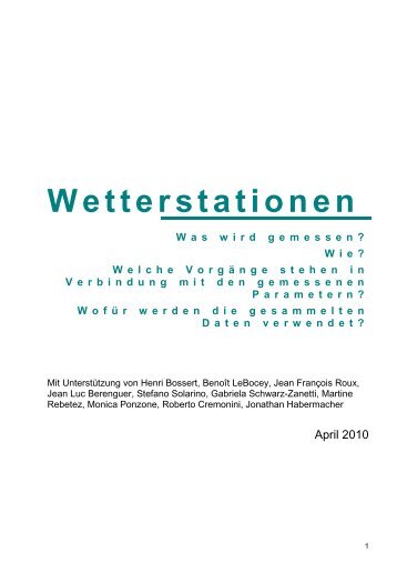 Wetterstationen - GLOBE