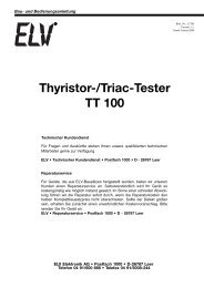 Thyristor-/Triac-Tester TT 100 - TecHome.de