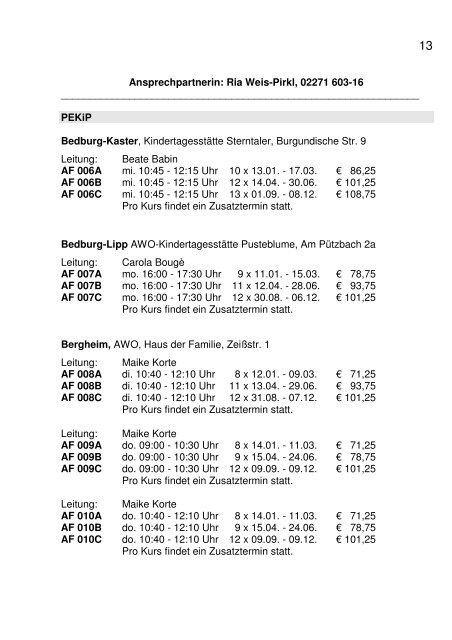 Reich werden … … können Sie bei uns nicht! - AWO Rhein-Erft ...