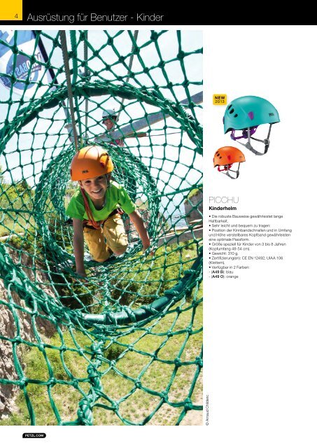 Petzl Hochseilgarten Broschüre 2013 PDF herunterladen - Krah.com