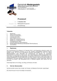 h-Protokoll der Urversammlung vom 05.12.12 - Gemeinde ...