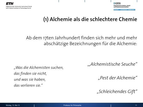 5. Philosophie der Chemie Teil 1 - Professur für Philosophie