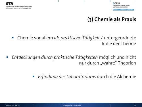 5. Philosophie der Chemie Teil 1 - Professur für Philosophie