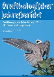 Jahresbericht 2011 - Ornithologische Arbeitsgemeinschaft Hamm