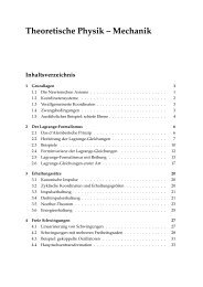 Theoretische Physik – Mechanik - HU Berlin