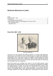 Breklumer Missionare in Indien - Gaebler Info und Genealogie