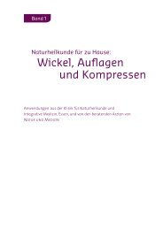 Wickel, Auflagen und Kompressen - Natur und Medizin e.V.