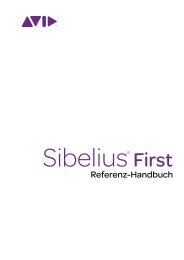 Sibelius First Referenz-Handbuch