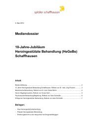 Mediendossier inkl. Referate - Spitäler Schaffhausen