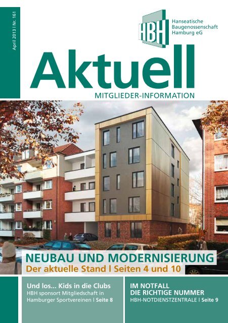 NeUbaU UNd moderNISIerUNg - Hanseatische Baugenossenschaft ...