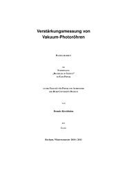 Verstärkungsmessung von Vakuum-Photoröhren - Institut für ...