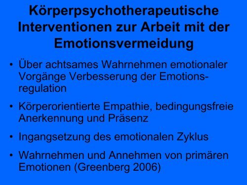 Die körperorientierte Perspektive in der Suchttherapie