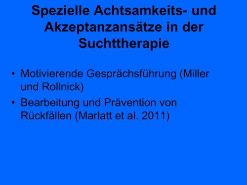 Die körperorientierte Perspektive in der Suchttherapie