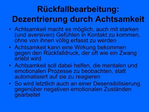 Die körperorientierte Perspektive in der Suchttherapie