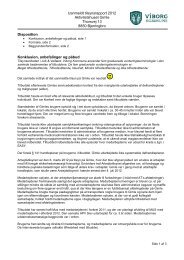 Uanmeldt tilsynsrapport 2012 Aktivitetshuset ... - Viborg Kommune