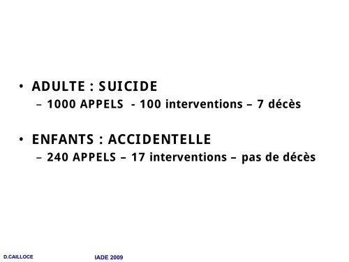 Intoxications médicamenteuses - docsamu